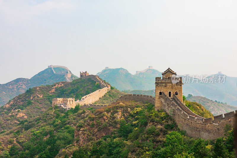 Great Wall, Ancient City Wall, Gray City Wall, Enemy Tower 万里长城、古代城墙、灰城墙、敌楼